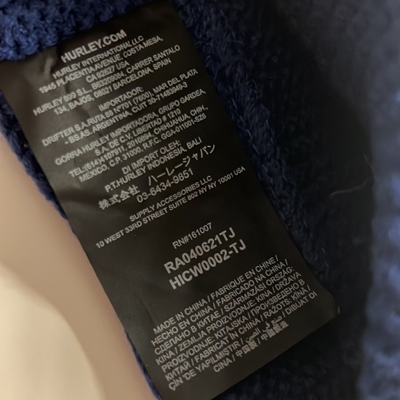 Hurley W Palos Verde Headband NWT Royal Blue - Picture 5 of 5